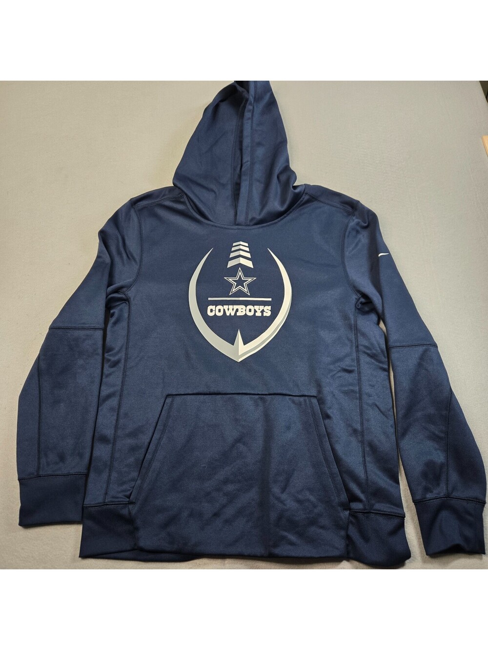 Nike Therma Fit Dallas Cowboys NFL Hoodie Youth XL 10/12 Pullover On Field